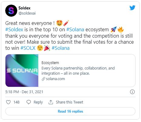 سولدکس 1 - راه اندازی صرافی Soldex در سولانا و همکاری با Larix!