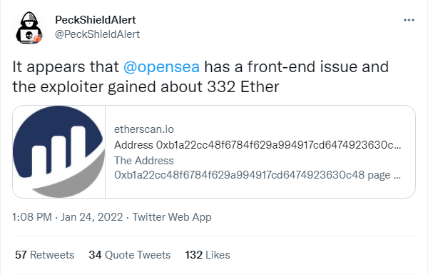 peck - هکرها از OpenSea برای خرید NFT با قیمت های قدیمی تر و ارزان تر سوء استفاده می کنند