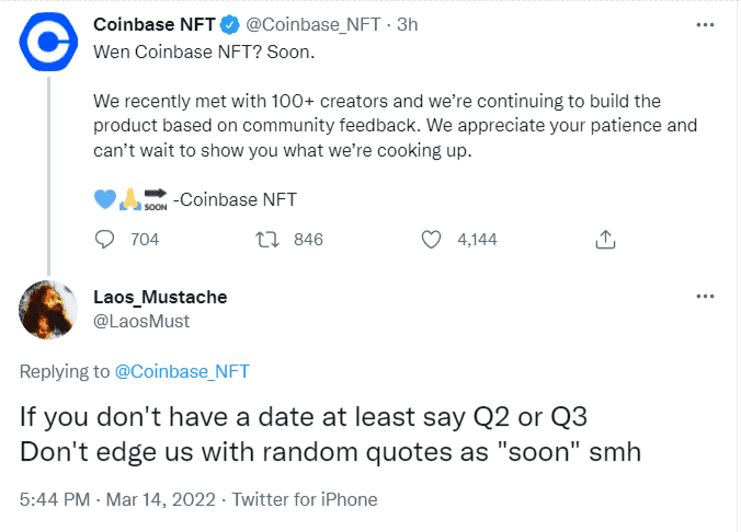 coinbase - بازار NFT کوینبیس به زودی راه اندازی می شود